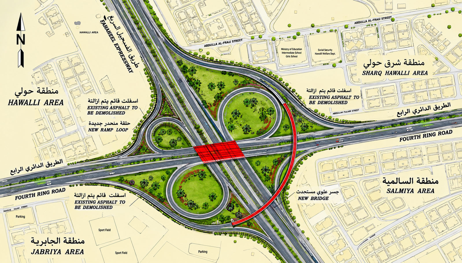 Extension of 5th Ring Road - Kuwait 